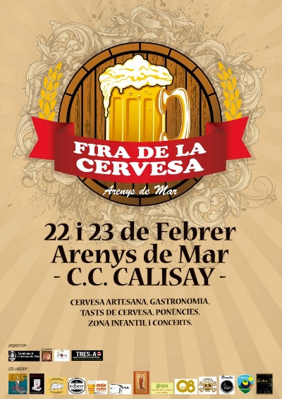 Cartel Feria de la Cerveza Artesana de Arenys de Mar